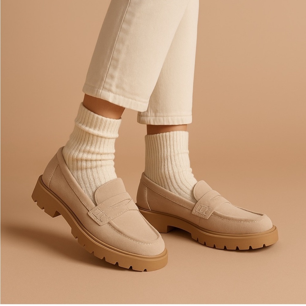 Dolce Vita Tan Suede Loafers
